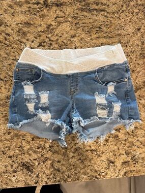 Maternity Jean Shorts
